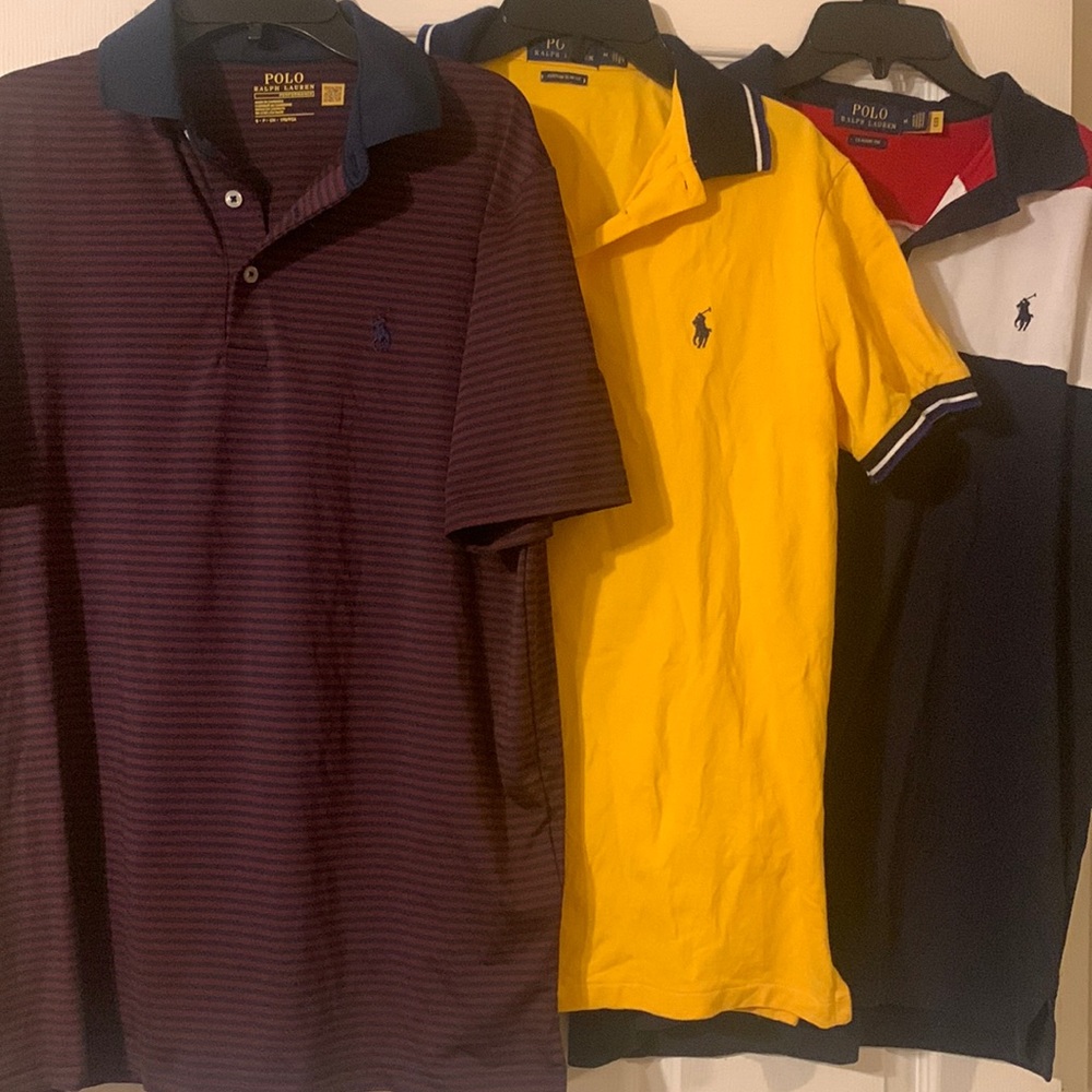 Ralph Lauren polo shirts men excellent fall colors